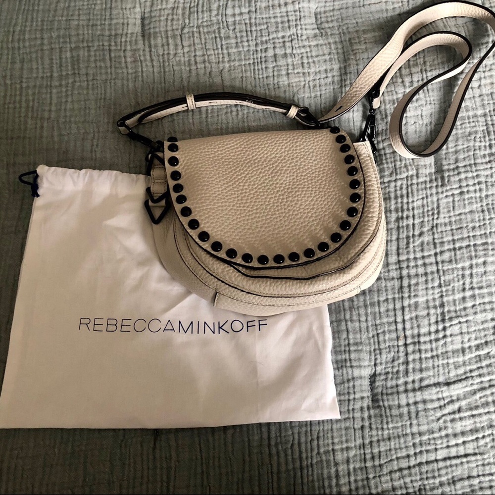 Rebecca Minkoff pebbled white satchel